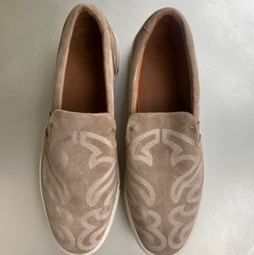 Frye leather slip-on sneakers women's size 11